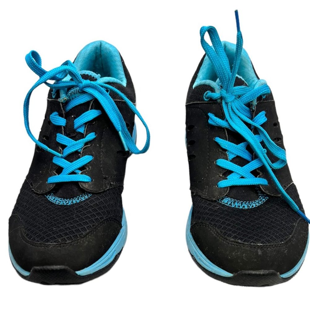 Vionic Venture Black Blue Walking Athletic Sneaker EUC Size 8.5 - Picture 9 of 11